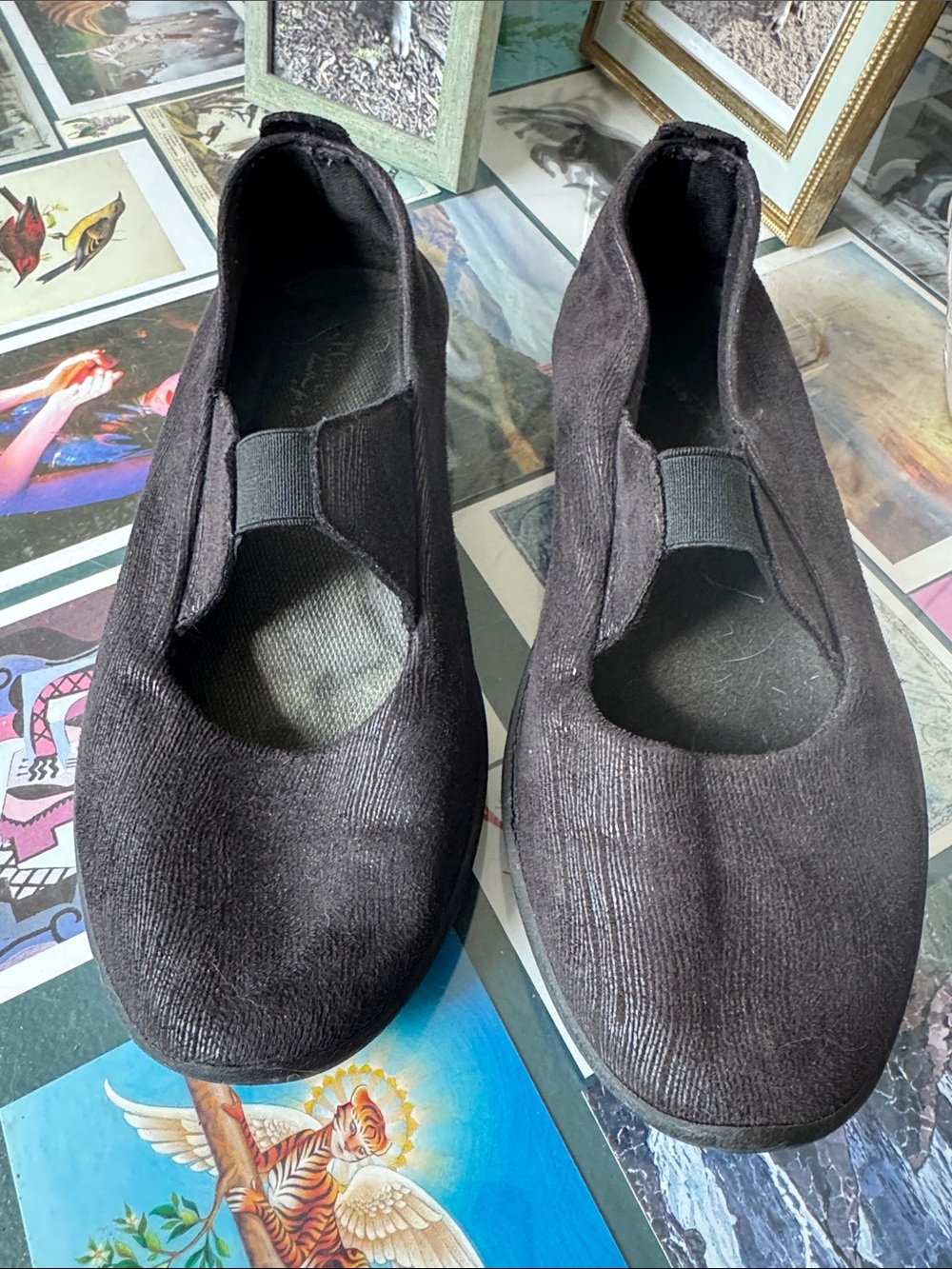 Arcopedico Women’s Black Slip-On Mary Jane Flats, size 38 (US 7)